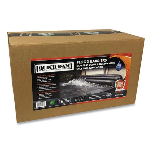 Quick Dam Flood Barriers, 6" x 5 ft x 3.5", 16/Box